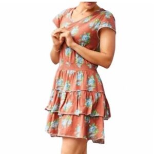 Matilda Jane Look to Frill‎ Short Sleeve Clay Brown Dress